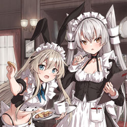 This is a pixiv picture whose title is メイド.