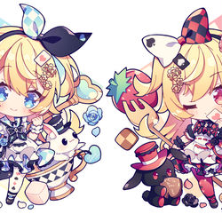 This is a pixiv picture whose title is ♥♣️アリス✖アリス♠♦.