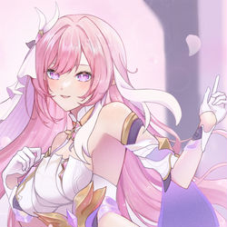 This is a pixiv picture whose title is 给朋友画的爱莉.