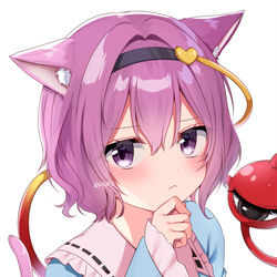 This is a pixiv picture whose title is 猫さとり様.