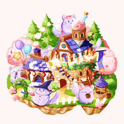 This is a pixiv picture whose title is 魔法道具ショップ ヴィネット.