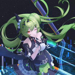 This is a pixiv picture whose title is Ai Hyperion Λ.
