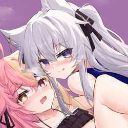 This is a pixiv picture whose title is 听说猫猫都喜欢被拍屁股！.