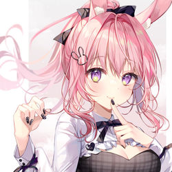 This is a pixiv picture whose title is 🖤🐰🖤#1.