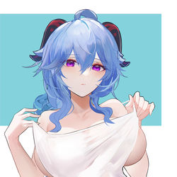 This is a pixiv picture whose title is 甘雨.