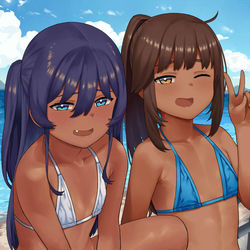 This is a pixiv picture whose title is ヒッチハイク！.