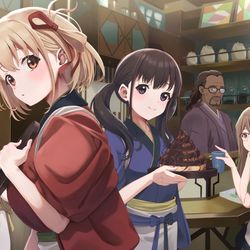 This is a pixiv picture whose title is 喫茶リコリコ.