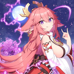 This is a pixiv picture whose title is 八重神子.