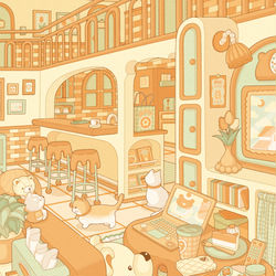 This is a pixiv picture whose title is 💚💛🧡.