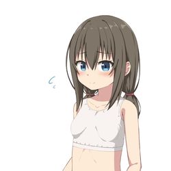 This is a pixiv picture whose title is シちゃう準備オッケーでチラチラみてくる娘.