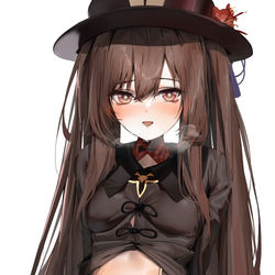 This is a pixiv picture whose title is Hu Tao.