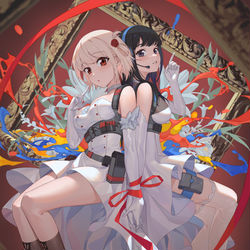 This is a pixiv picture whose title is 羁绊.