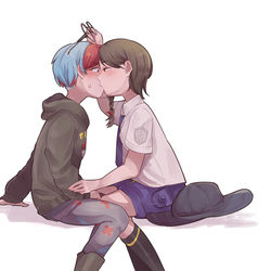 This is a pixiv picture whose title is アオボタ.