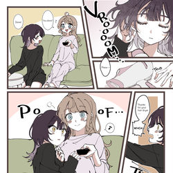 This is a pixiv picture whose title is 【Koharu&Minato】Minato’s POV③.