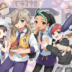 This is a pixiv picture whose title is 【ﾎﾟｹﾓﾝ】買い食いツアー.