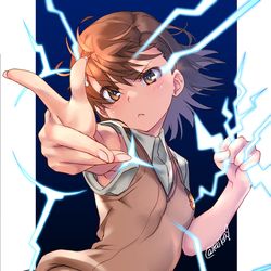 This is a pixiv picture whose title is ビリビリ中学生.