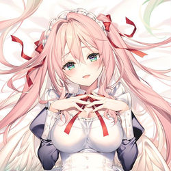 This is a pixiv picture whose title is メイドな看板娘.