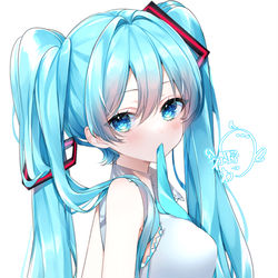 This is a pixiv picture whose title is 支度中ミク.