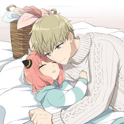 This is a pixiv picture whose title is ちちとアーニャちゃん.