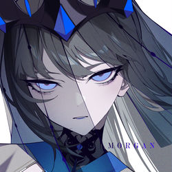 This is a pixiv picture whose title is 【FGO】モルガン.