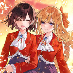 This is a pixiv picture whose title is 私の推しは悪役令嬢。.