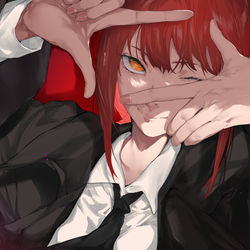 This is a pixiv picture whose title is マキマ.