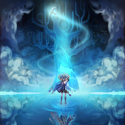 This is a pixiv picture whose title is 果ての境界.