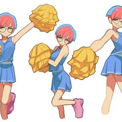 This is a pixiv picture whose title is チアリーダーボタン.