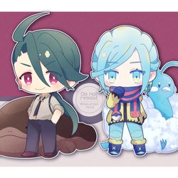 This is a pixiv picture whose title is チリちゃん＆グルーシャくん.