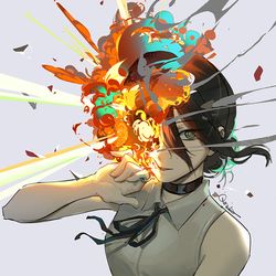 This is a pixiv picture whose title is ボム.