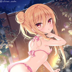 This is a pixiv picture whose title is ふたりで温泉.