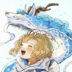 This is a pixiv picture whose title is 雪だ！！！.