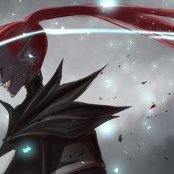 This is a pixiv picture whose title is The heroine appears..