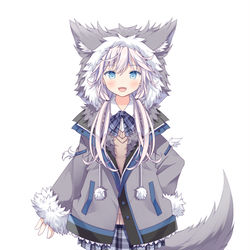 This is a pixiv picture whose title is 銀灰まおちゃん.