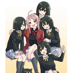This is a pixiv picture whose title is ４人はべらせちゃうランジュさんのランしお　他.