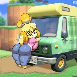 This is a pixiv picture whose title is RV Isabelle (Glasses Alt).