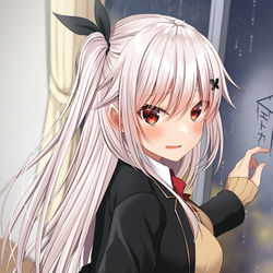 This is a pixiv picture whose title is 「これはその…違くて…！」.