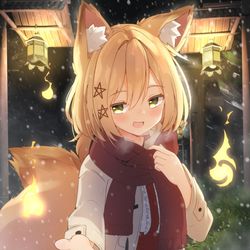 This is a pixiv picture whose title is 【Skeb】暖まってく？.