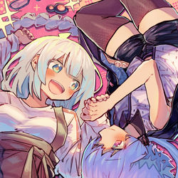 This is a pixiv picture whose title is 手を繋ぐゆづきず。.