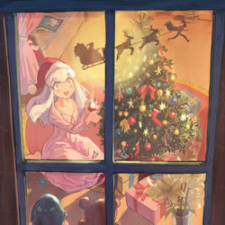 This is a pixiv picture whose title is Santa is Coming!.