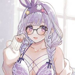 This is a pixiv picture whose title is よみおねえさん💜🐇.