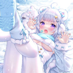 This is a pixiv picture whose title is がおーっ！⚡.