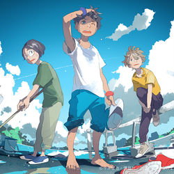 This is a pixiv picture whose title is ぼくらのよあけ：キャラクター原案＆イメージボード.