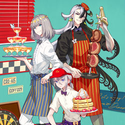This is a pixiv picture whose title is 🥩Chaldea Diner Sarvant🥞BOYS.