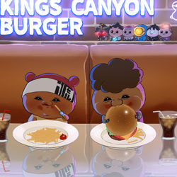 This is a pixiv picture whose title is キンキャニバーガーに来た.