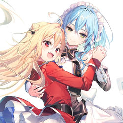 This is a pixiv picture whose title is 3秒後メイドに匂いをｽｰﾊｰされるご主人様.