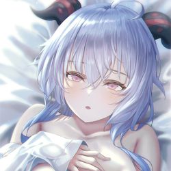 This is a pixiv picture whose title is 甘雨.