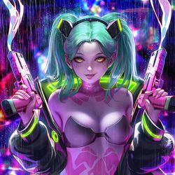 This is a pixiv picture whose title is Rebecca.