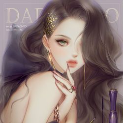 This is a pixiv picture whose title is Make up.