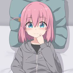 This is a pixiv picture whose title is ひとりちゃんは性欲も強そうだからひとりでシてそう.